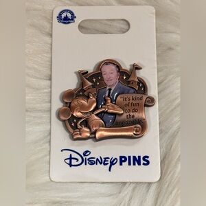 Disney Parks Walt & Mickey It's Kind of Fun To Do The Impossible 2024 Pin OE
